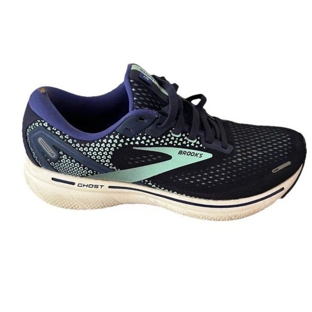 Brooks Ghost 14 Womens Size 9 Blue Cushioned Running Shoes 1203561B446